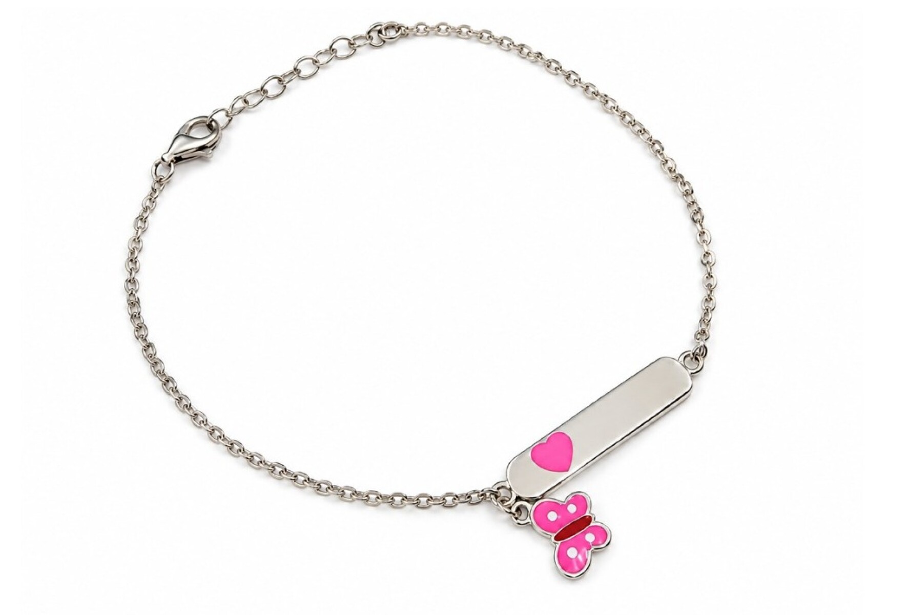Pulsera con placa para grabar 