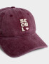 Caps Gorra Canvas Bordada - Rojo Burdeaux