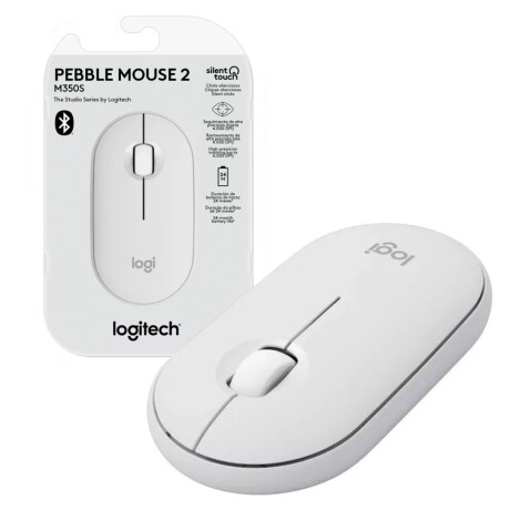 Mouse Logitech M350S Pebble 2 Bluetooth Blanco 001