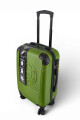 Set de 3 valijas ABS (fibra) de 20", 24" y 28" Verde claro