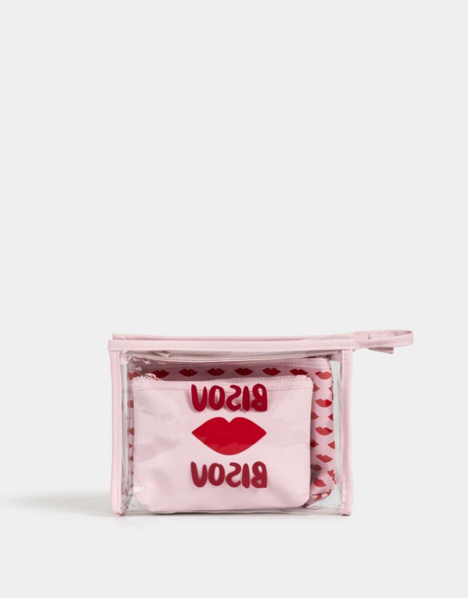 Set De Portacosméticos - Rosa Viejo 