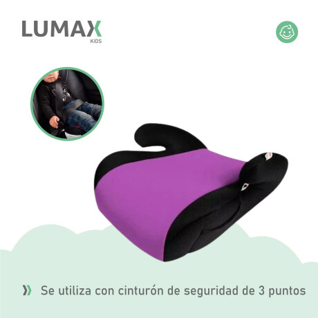Booster Alzador de Seguridad Lumax Kids para Auto Violeta
