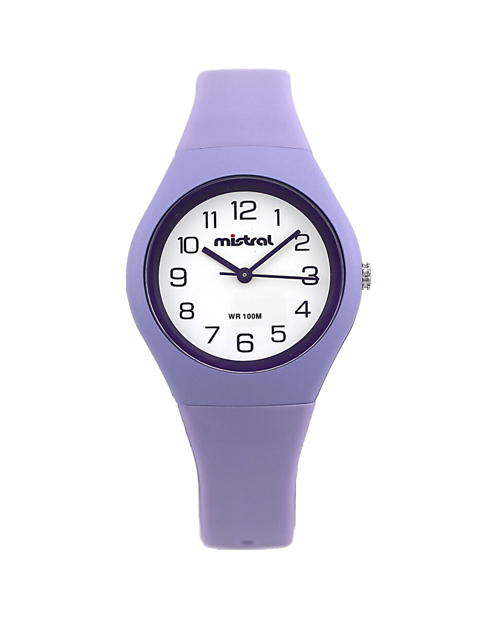 Reloj Mistral Deportivo Silicona Violeta 