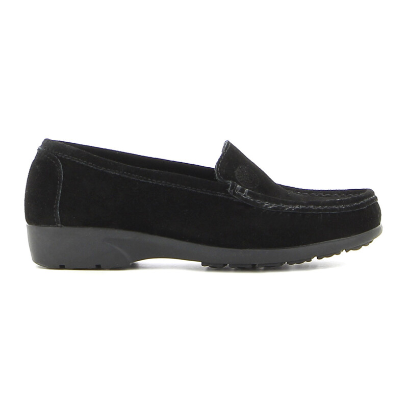 Mocasín Country de Mujer Gamuza 24hs Ibiza Negro