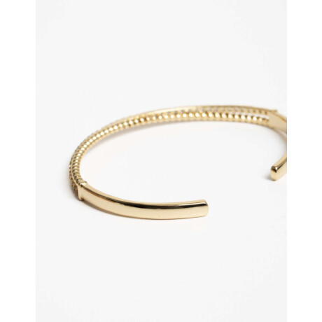 Pulsera Con Cubic Zirconia Dorado
