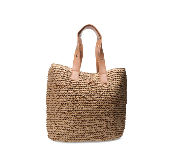 Bolso SELI estilo yute Beige