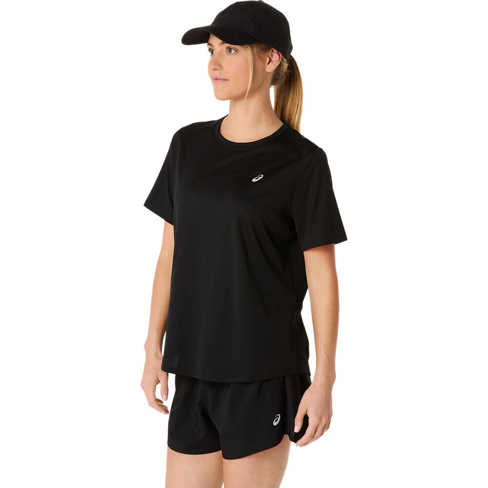 ASICS Silver Ss Top - Mujer Performance Black