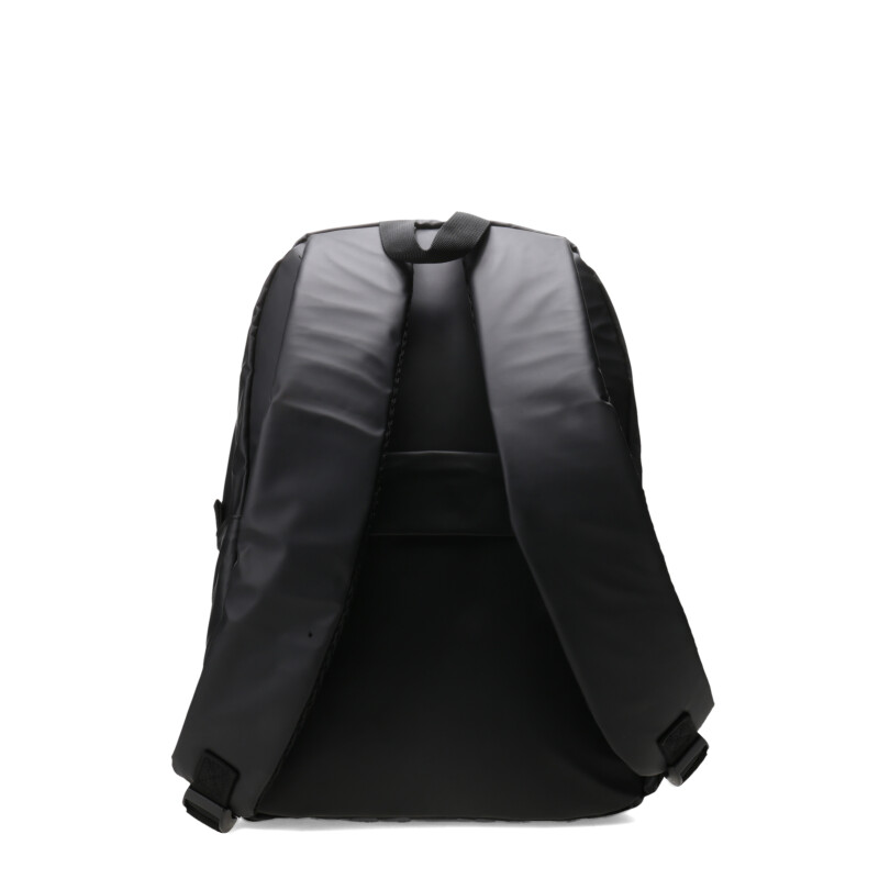 Mochila Push De Tela con Bolsillo Frontal Negro