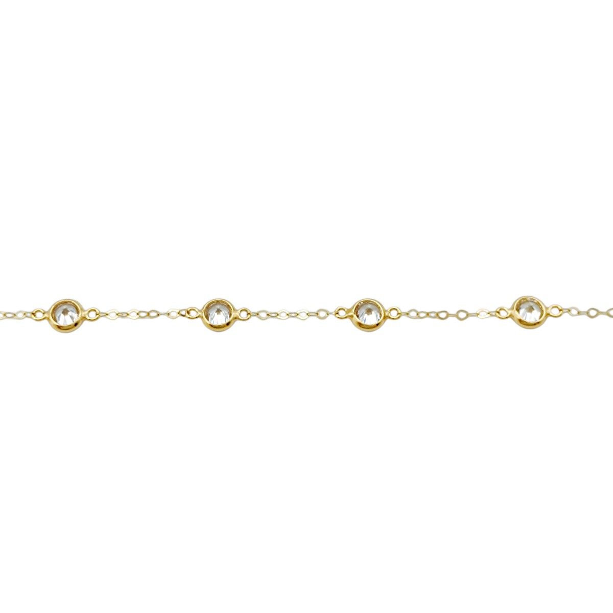 Pulsera Solitarios-Oro bajo-Zirconia-PU8060 - conpiedra 