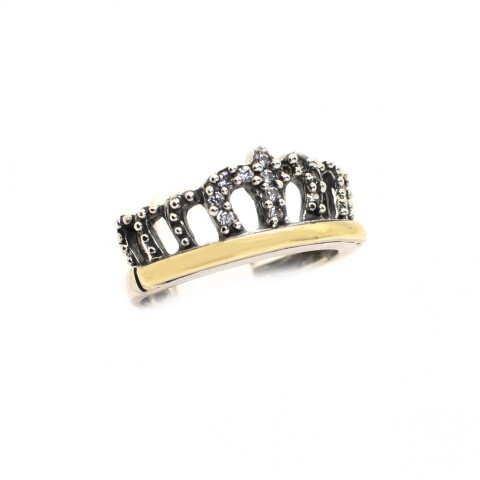 Anillo en Oro y Plata 925 con Zirconias Anillo en Oro y Plata 925 con Zirconias