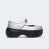 Crocs Stomp Metallic Mary Jane Gris