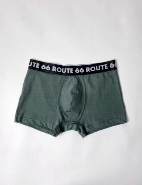 Boxer de algodon con lycra liso Fresh Verde