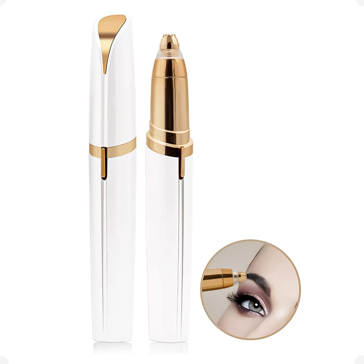Depilador Removedor De Cejas Flawlbss Recargable - Blanco 