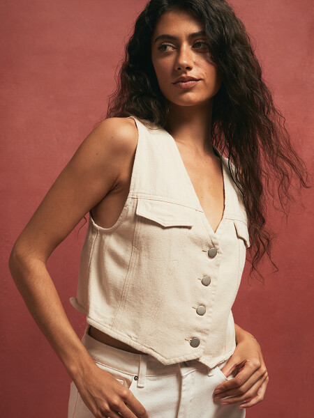 CHALECO FE BEIGE CLARO