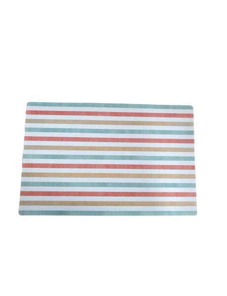 INDIVIDUAL PVC 43.5x28CM ESTAMPADO RAYAS INDIVIDUAL PVC 43.5x28CM ESTAMPADO RAYAS