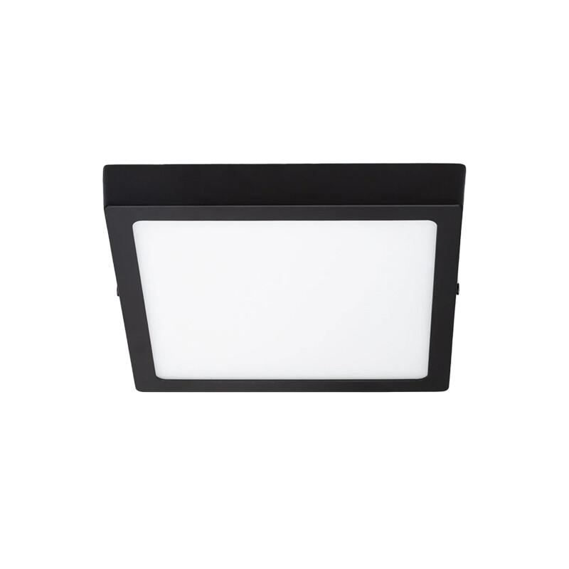 Panel LED Cuadrado de Adosar Negro 18W Luz Cálida Panel LED Cuadrado de Adosar Negro 18W Luz Cálida