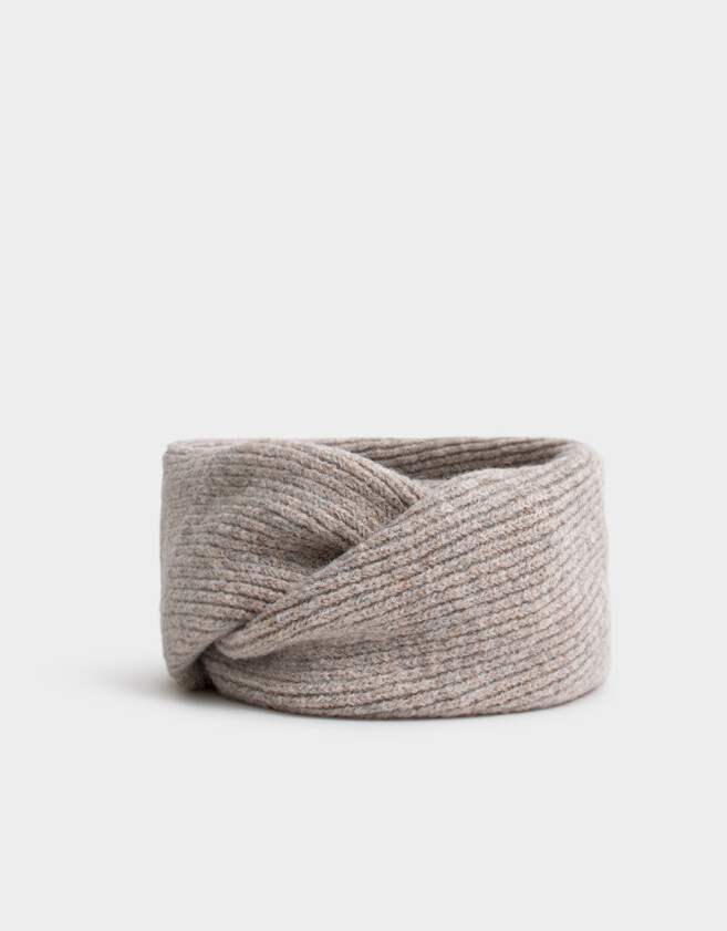 Cuellos Clasico Cuello Tejido Beige - Marron Beige