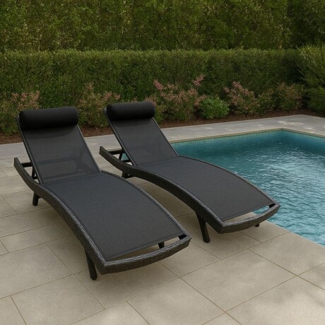 Promo 2 Reposeras Milano Gris