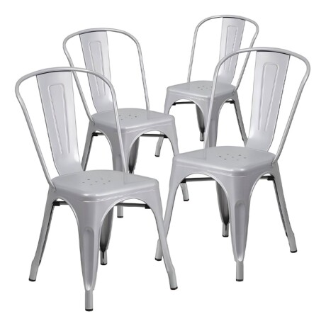 Pack 4 Sillas Tolix Lumax Varios Colores Gris