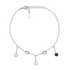 Tobillera force - Dije circulos - Plata 925 - sin piedra - TO3002 sinpiedra