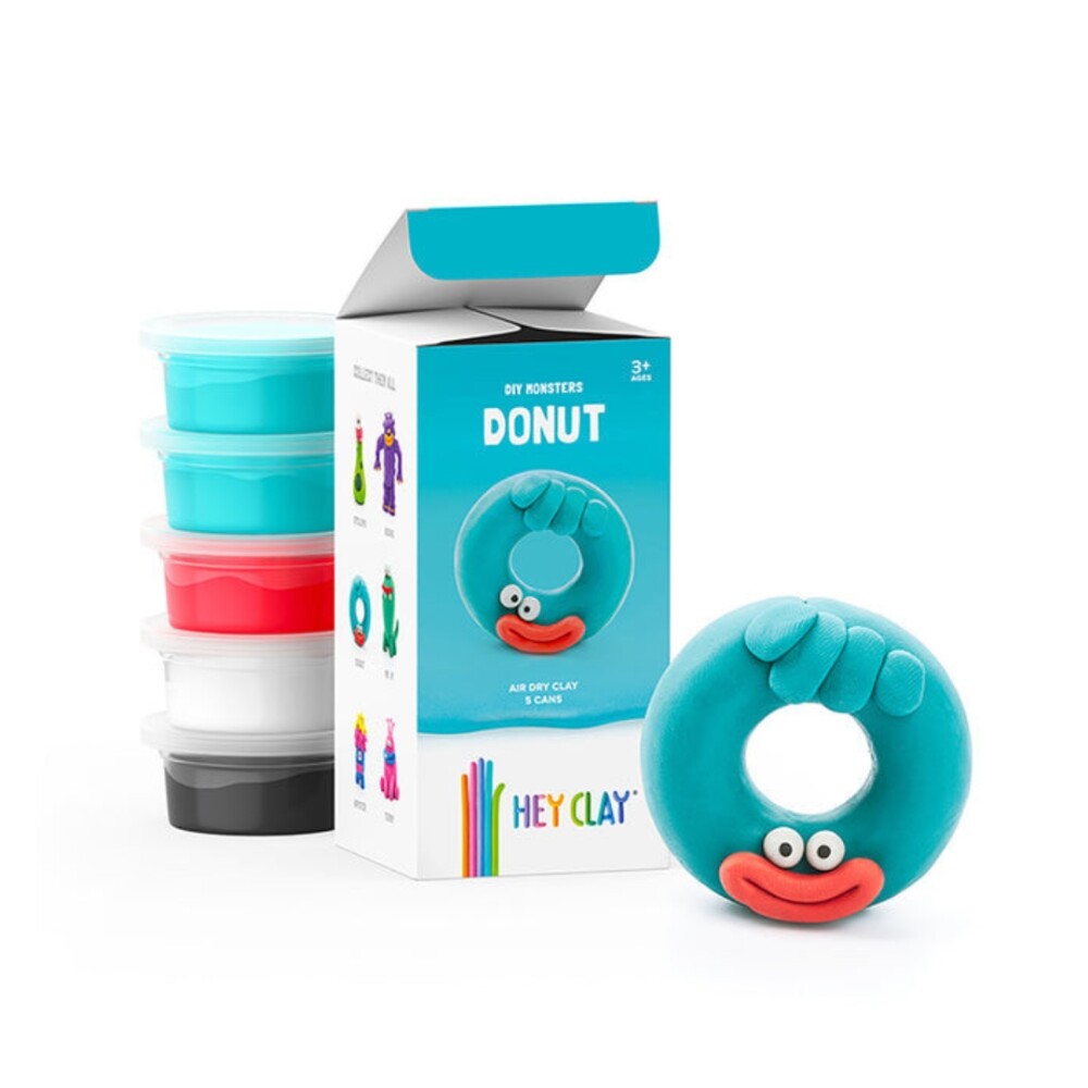 Masa para modelar Mate Big Donut Hey Clay AIR DRY CLAY - HEY CLAY MATE DONUT