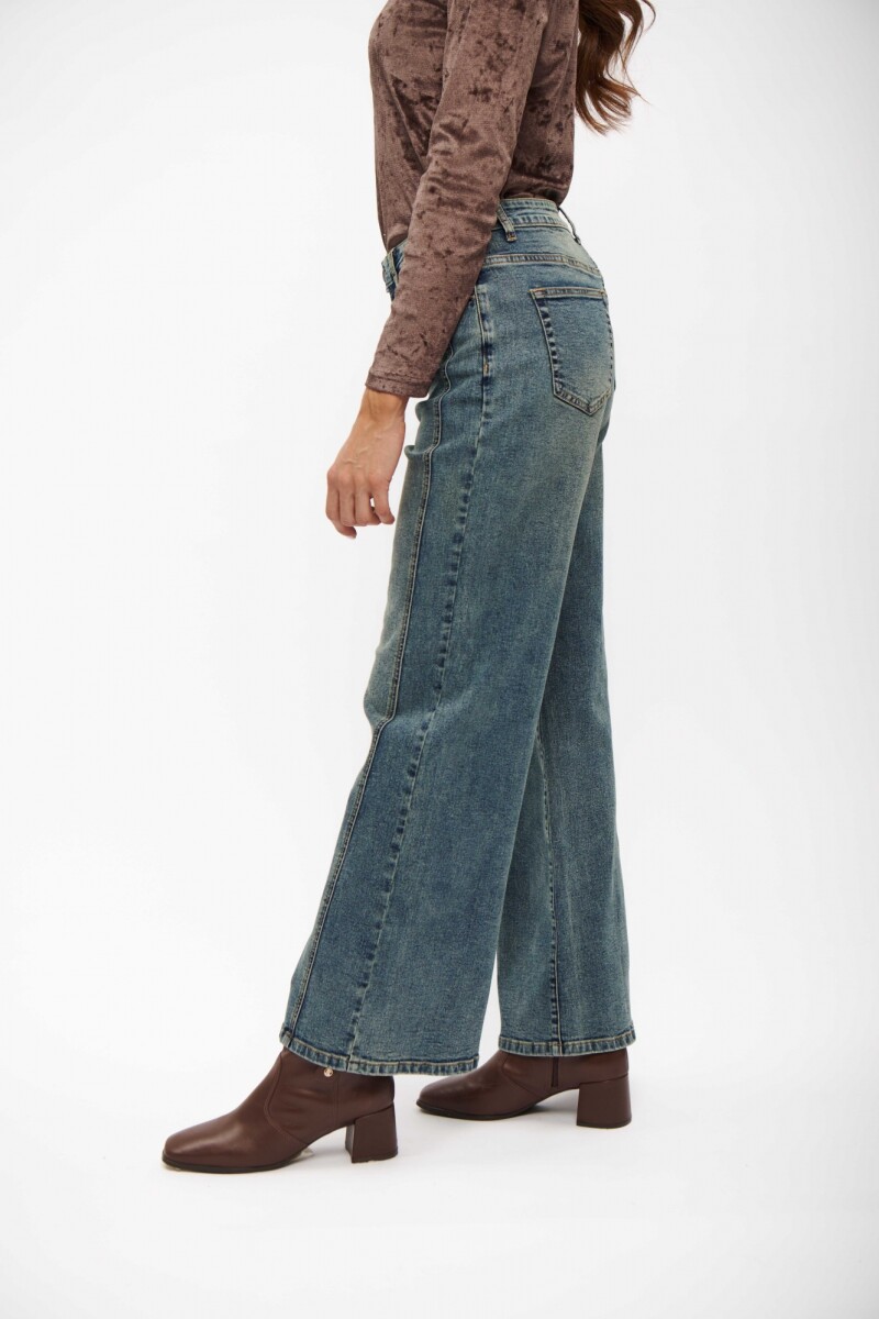 JEAN CARMEN WIDE LEG AZUL MEDIO