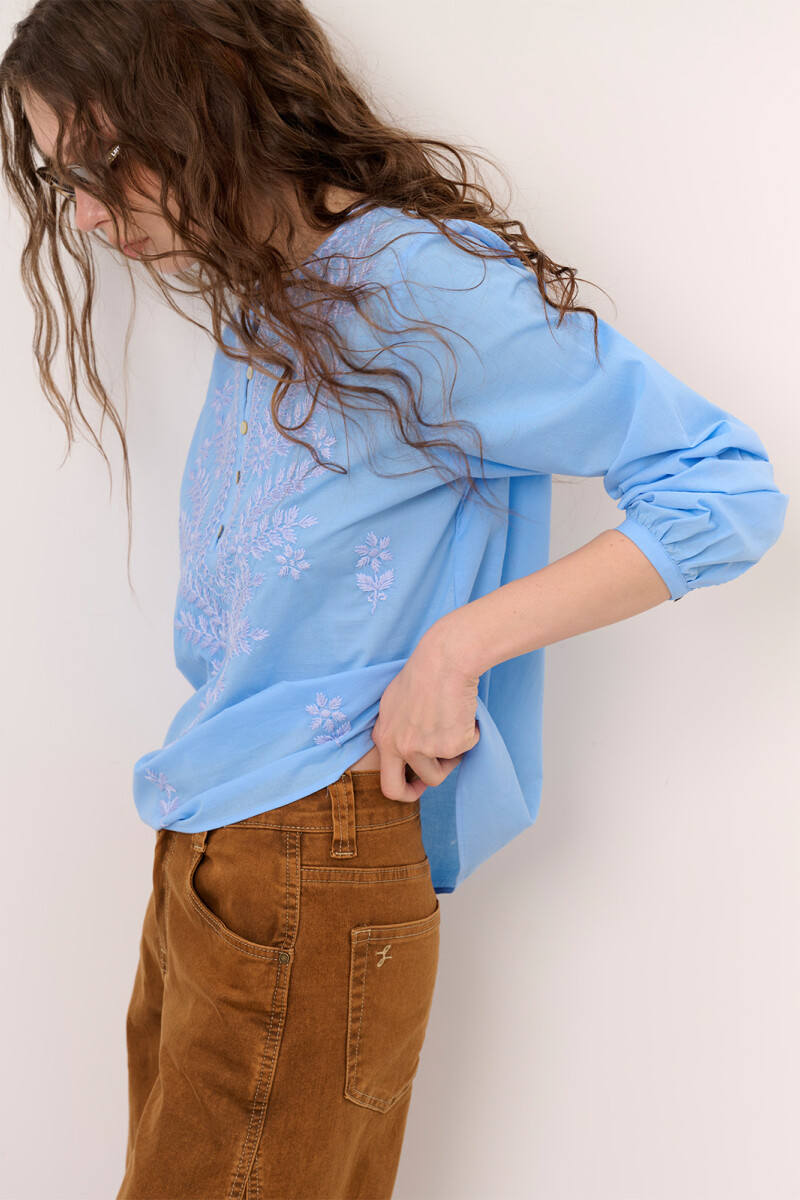 BLUSA INDI CELESTE