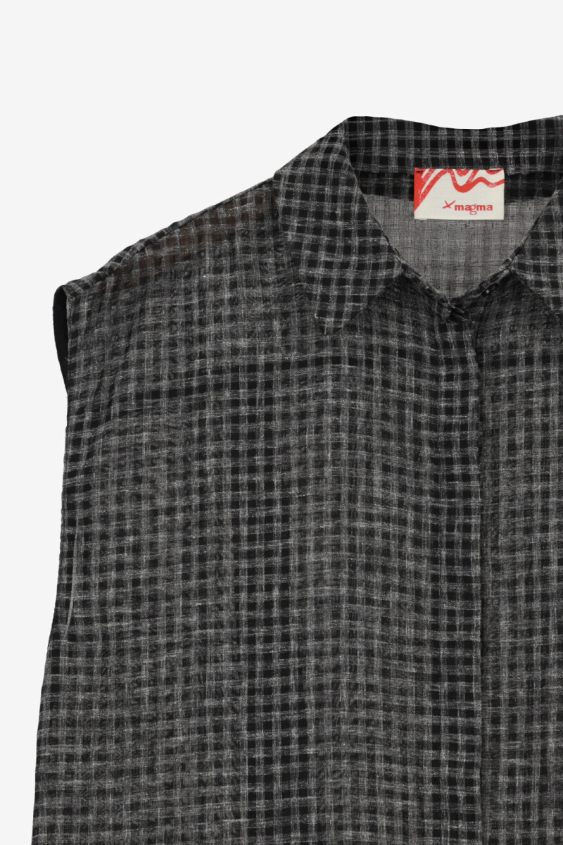 CAMISA VICHY Negro