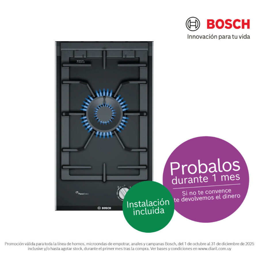 Anafe a gas Bosch 30 cm PRA3A6B70 Anafe a gas Bosch 30 cm PRA3A6B70