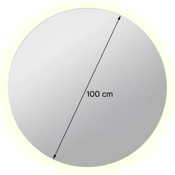 Espejo Redondo Con Luz Led Modelo Led-m-04 100cm ESPEJO REDONDO LED-M-04 100X100