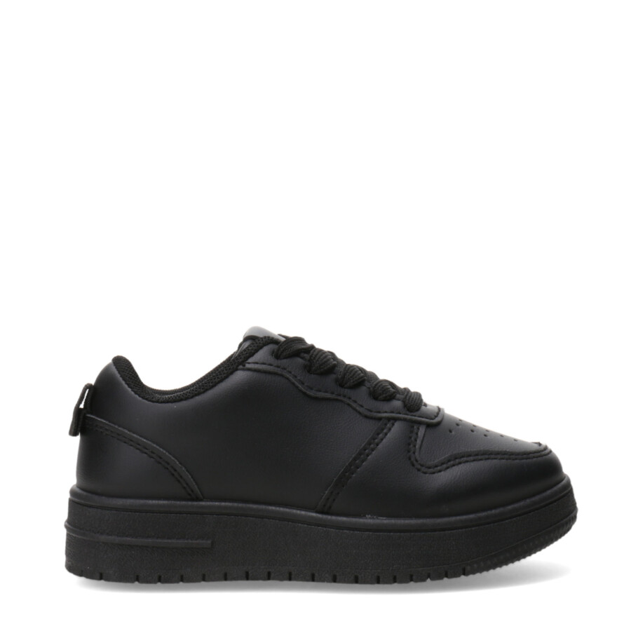 Championes de Niña Push Velcro Negro