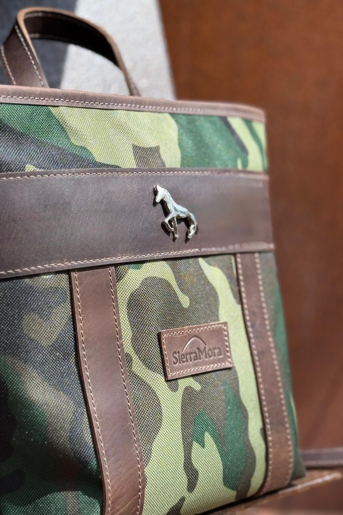 Mini Mustang Backpack Chocolate / Camuflado