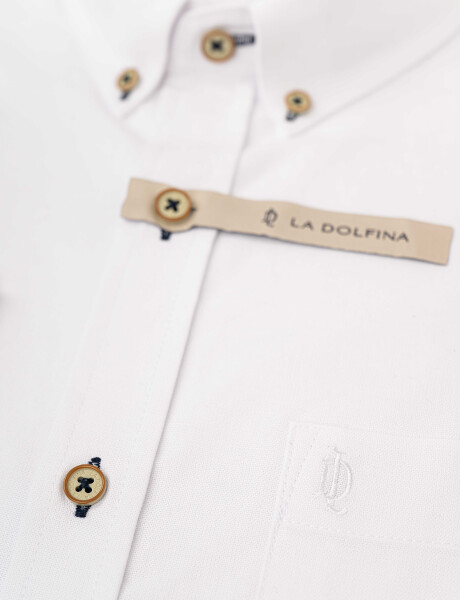 Camisa m/l oxford blanco