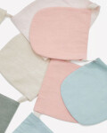Guirnalda con banderines Betia 100% algodón multicolor pastel 250 cm