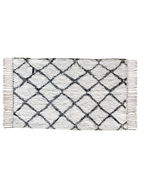 ALFOMBRA 50x80CM ONDAS BLANCO Y NEGRO ALFOMBRA 50x80CM ONDAS BLANCO Y NEGRO
