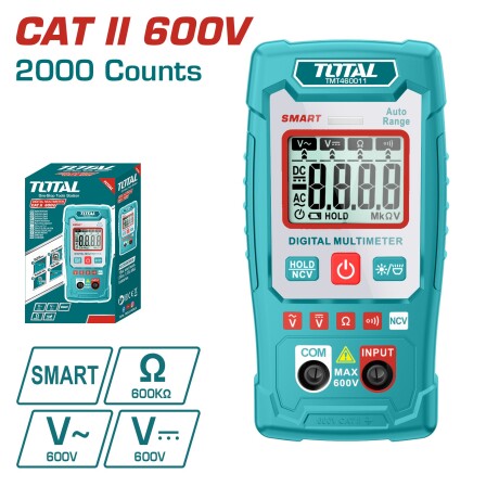 TESTER DIGITAL CAT II 600V TOTAL TESTER DIGITAL CAT II 600V TOTAL