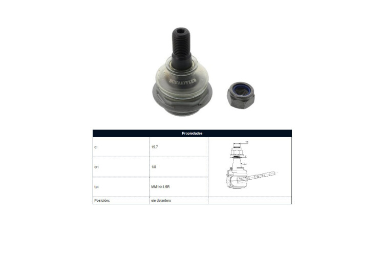 Rotula Del Citroen C4/Berlingo Peug 5008/3008/308/308 Sw/307/Partner 00-25 Der/Izq Rotula Del Citroen C4/Berlingo Peug 5008/3008/308/308 Sw/307/Partner 00-25 Der/Izq