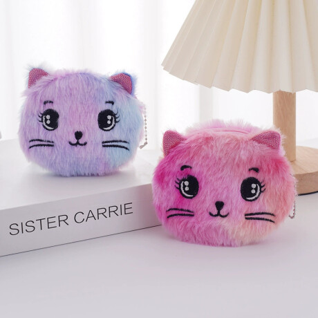 Monedero Infantil De Gatito Rosa