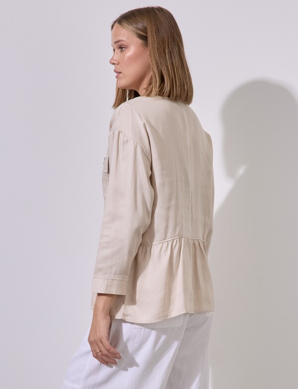 Chaqueta Tencel BEIGE