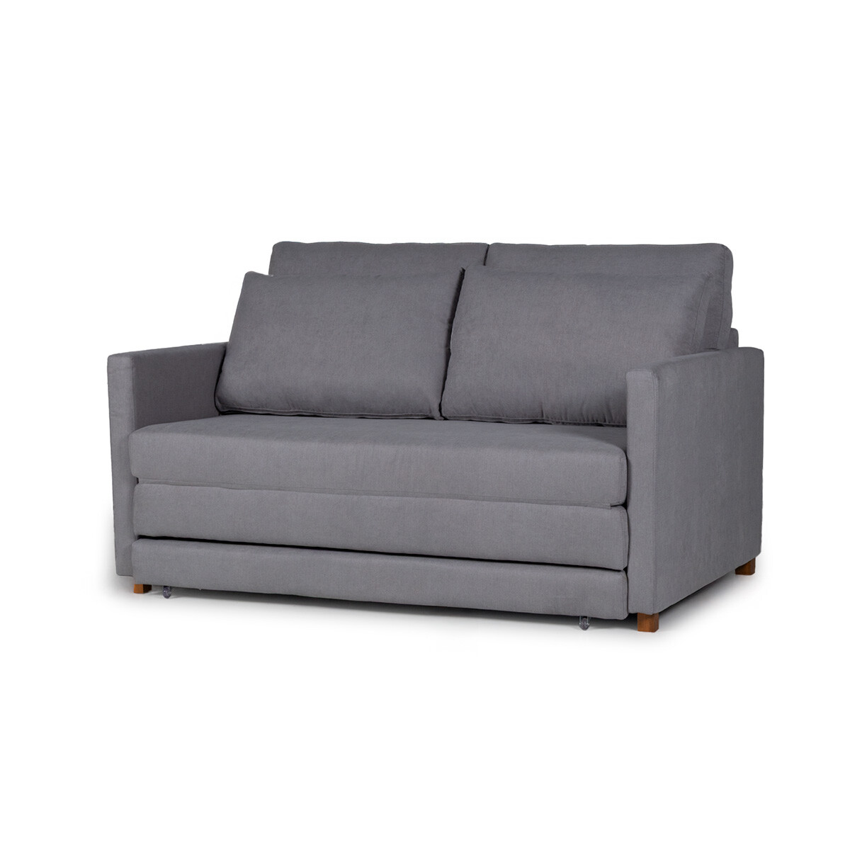 Sofá Cama Niki - Tela Microfibra - 9903 (Soft Gris) 