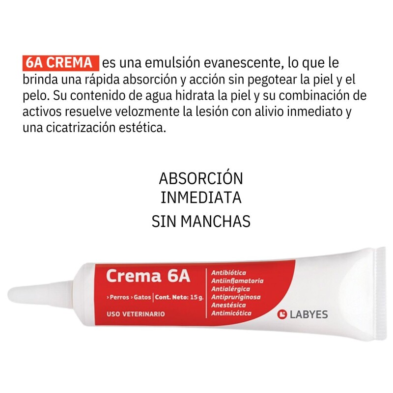 CREMA 6A POMO 15 GRAMOS CREMA 6A POMO 15 GRAMOS