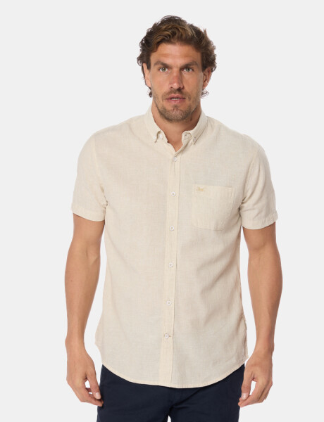 CAMISA DE LINO Beige