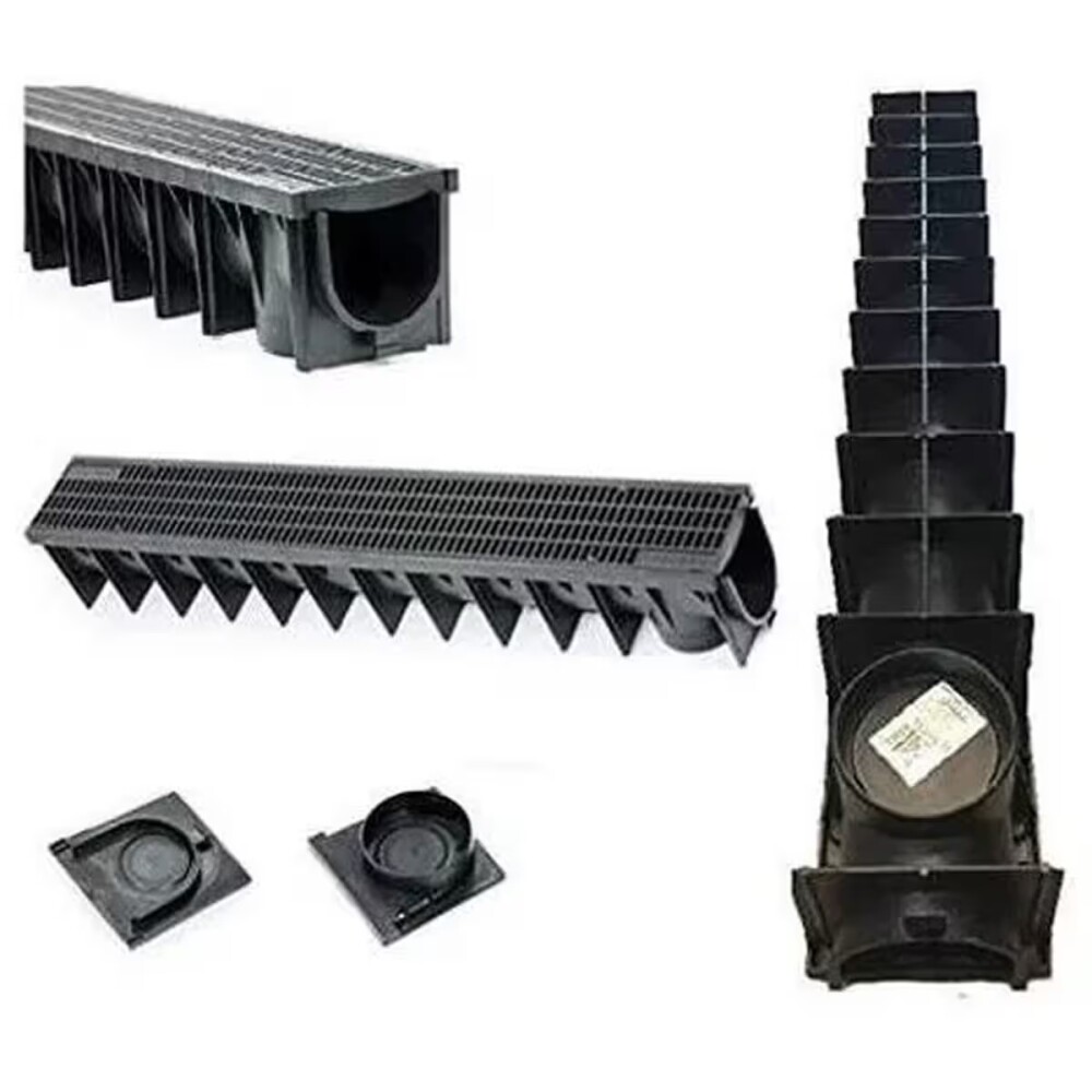 Canaleta rejilla plástica 1 mt SMART HOME negra Canaleta Rejilla Plástica 1 Mt Smart Home Negra