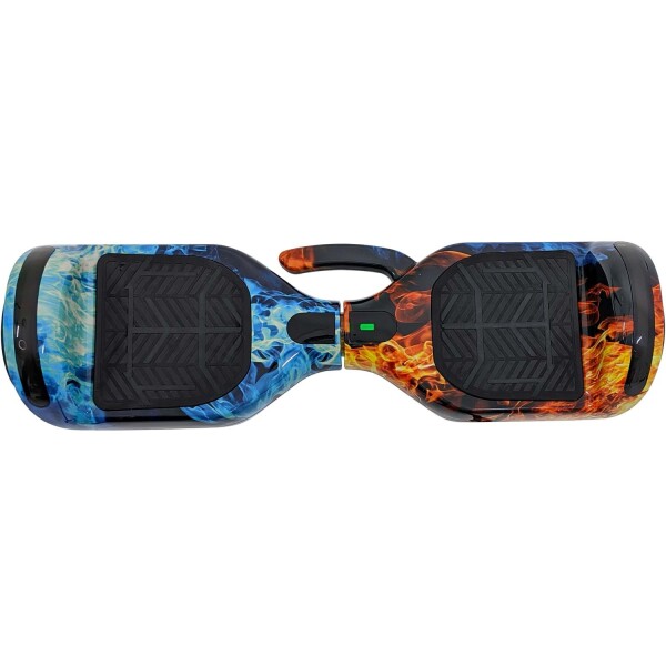 Skate Electrico Hoverboard Gogreen Musica Bt Luces Patineta Variante Diseño Fuego y Hielo