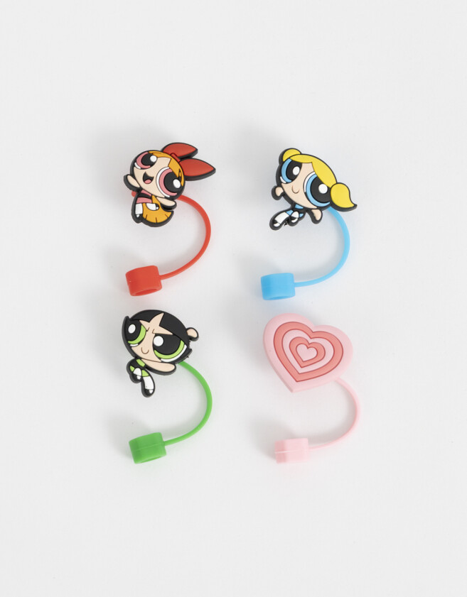 Rega Varios Set De Toppers De Silicona "chicas Superpoderosas" - Combinacion Multicolor