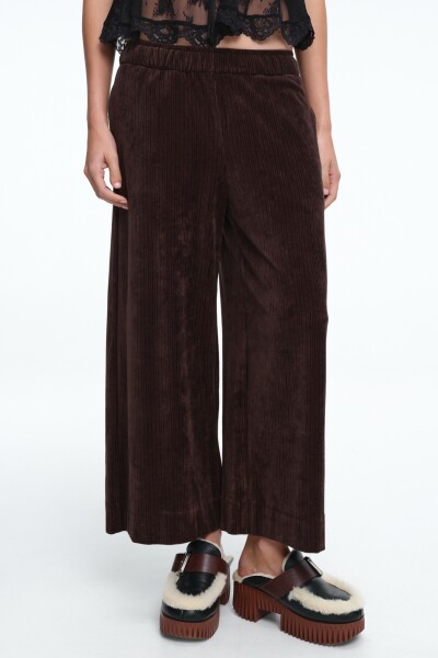PANTALON ANCHO Marron