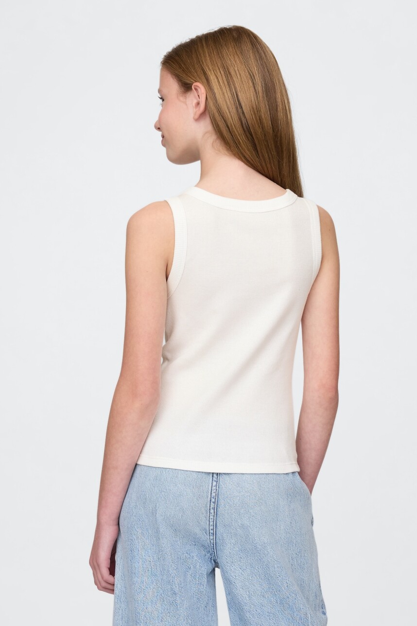 Musculosa Logo Gap Niña New Off White