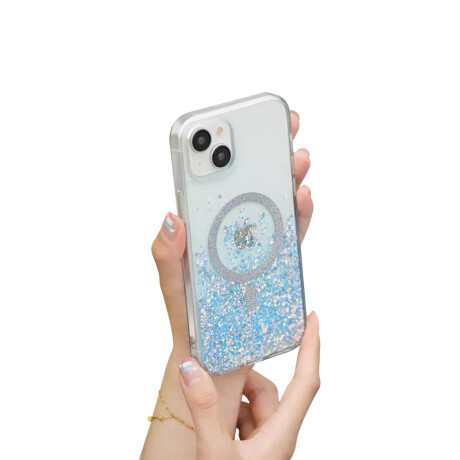 Protector Case Brillo Shiny Series Devia con MagSafe para iPhone 15 Transparente
