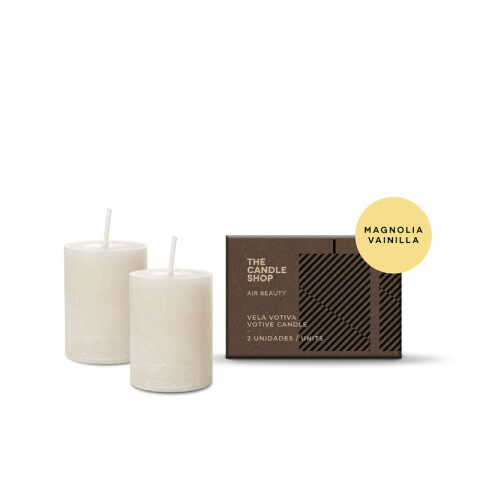 VELA VOTIVA X2 MAGNOLIA VAINILLA