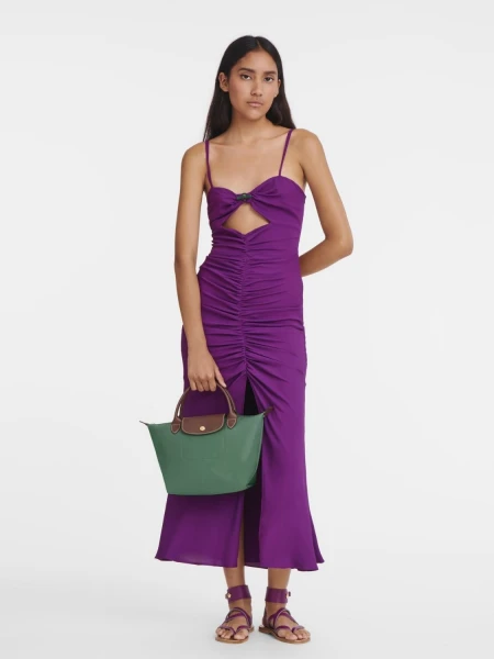 Longchamp - Le Pliage Original Bolso con Asa Superior S Verde
